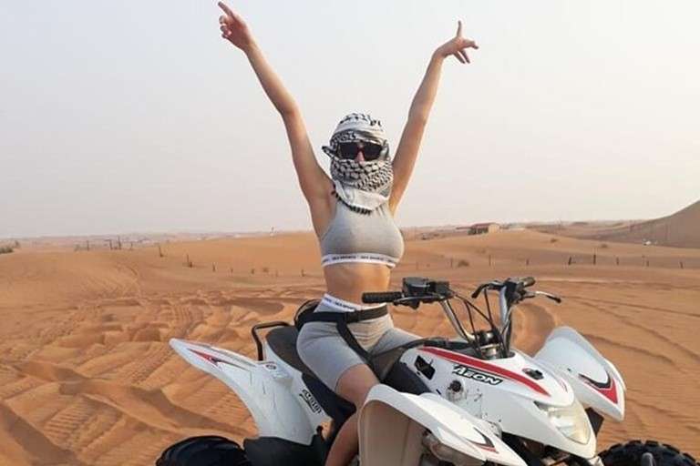Tailored for adrenaline junkies, it may include activities like quad biking, sandboarding, and more intense dune bashing.