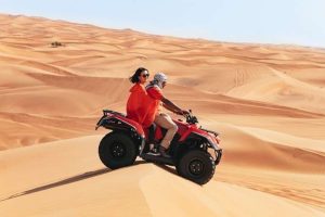 Thrill Quad Bike Desert Safari at big Arabian Desert.